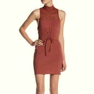 New! Free People Terracotta hip hugging dress